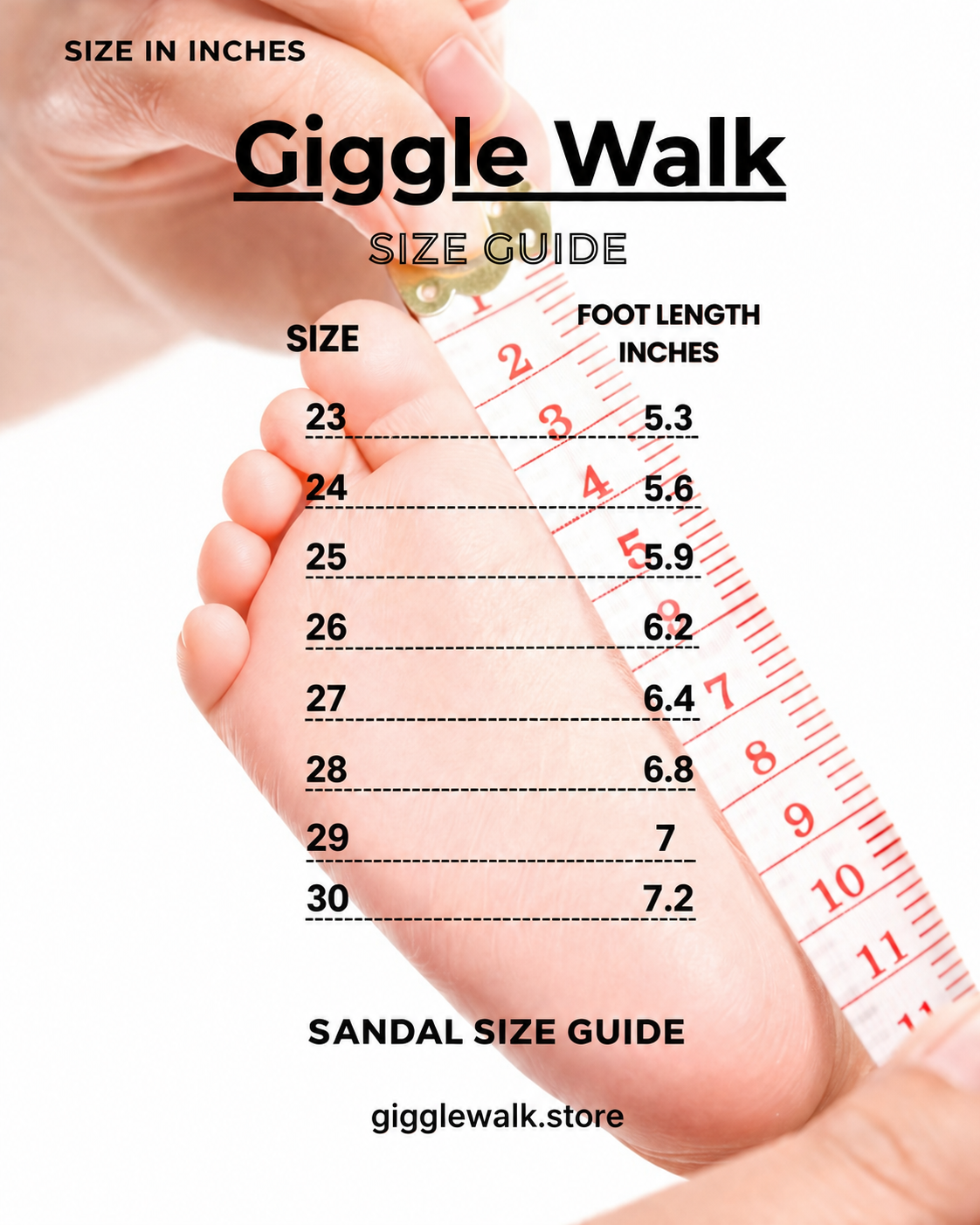 sanadal size chart sanadal size chart